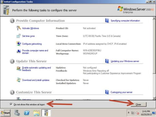 Install Windows Server 2008 Step-by-Step