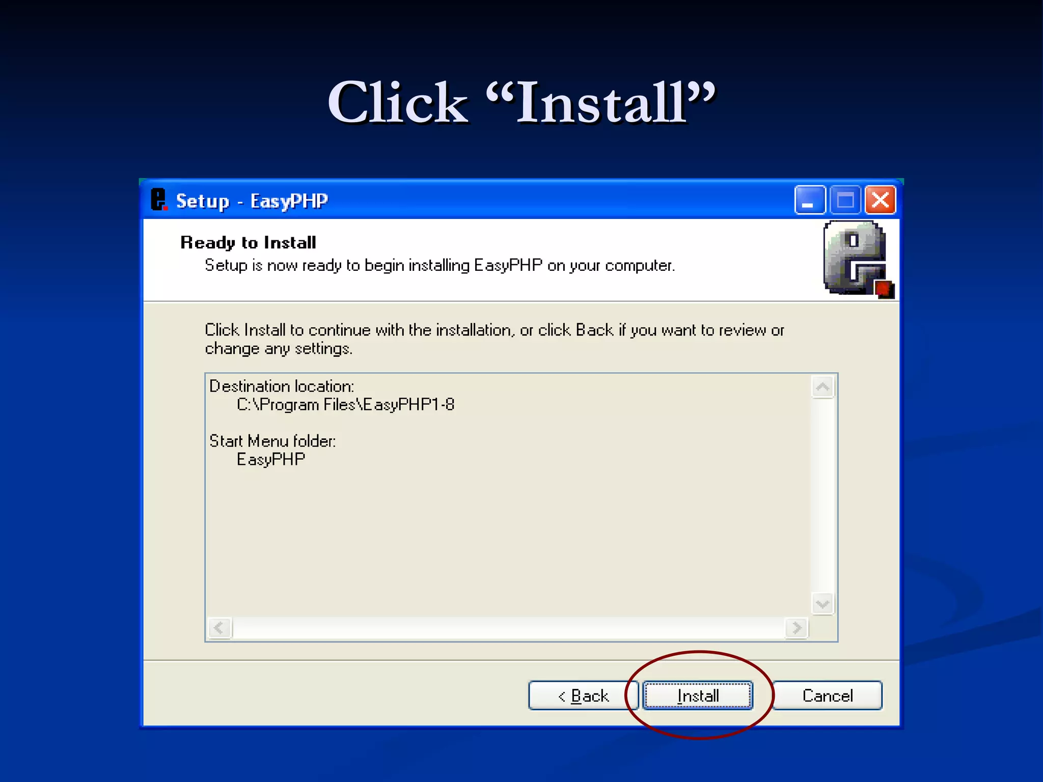 Click “Install” 