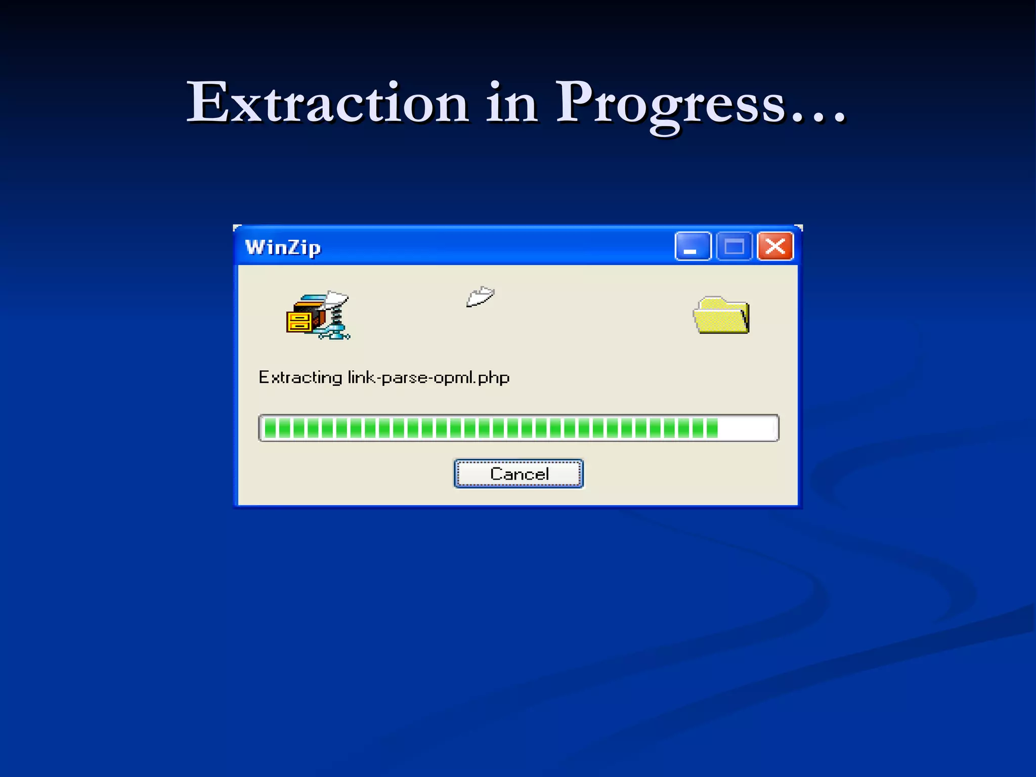 Extraction in Progress… 