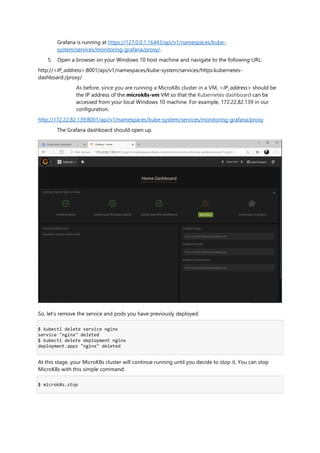 Install a micro k8s single node cluster of kubernetes on windows 10 | PDF