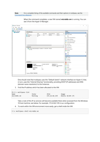 Install a micro k8s single node cluster of kubernetes on windows 10 | PDF