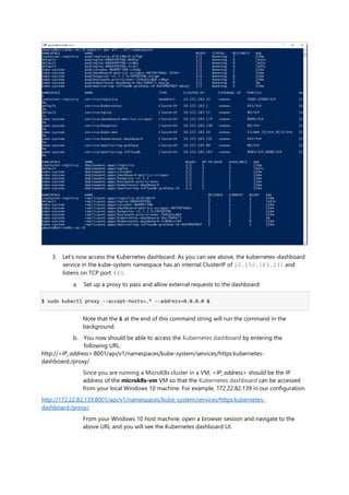Install a micro k8s single node cluster of kubernetes on windows 10 | PDF