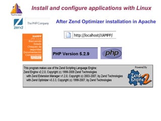 Install and configure applications with Linux After Zend Optimizer installation in Apache 
