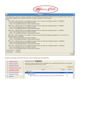Ignore warnings only when you are sure of what you are ignoring.
 