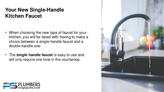 Install A Single Handle Kitchen Faucet In Singapore