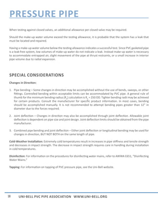 Installation Guide for Gasketed Joint PVC Pressure Pipe | PDF