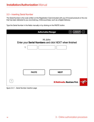 Installation and authorization manual | PDF