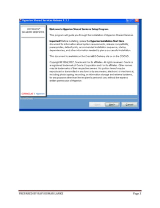 Installation and configuration of hyperion planning system 9.3.1 | PDF