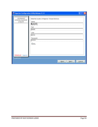 Installation and configuration of hyperion planning system 9.3.1 | PDF