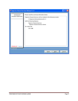 Installation and configuration of hyperion planning system 9.3.1 | PDF