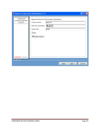 Installation and configuration of hyperion planning system 9.3.1 | PDF
