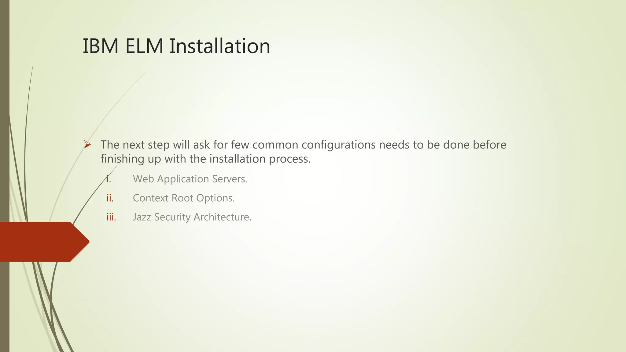 Installation and setting up ibm elm | PPTX