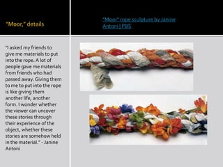 “The Wave Field”1995Shaped earth, 100 x 100 feet, University of Michigan, Ann Arbor, Michigan"With the 'Wave Field' in Michigan, it was for an aerospace engineering building and I had no idea what I was going to do. My site could have been in the building they were building or outside. And I just read up on aerospace and flight for three months and then came up with the idea of the 'Wave Field,' which is basically a book image of a natural occurring water wave that came about because flight requires resistance, and that led to turbulence studies, which led to fluid dynamics."- Maya Lin
