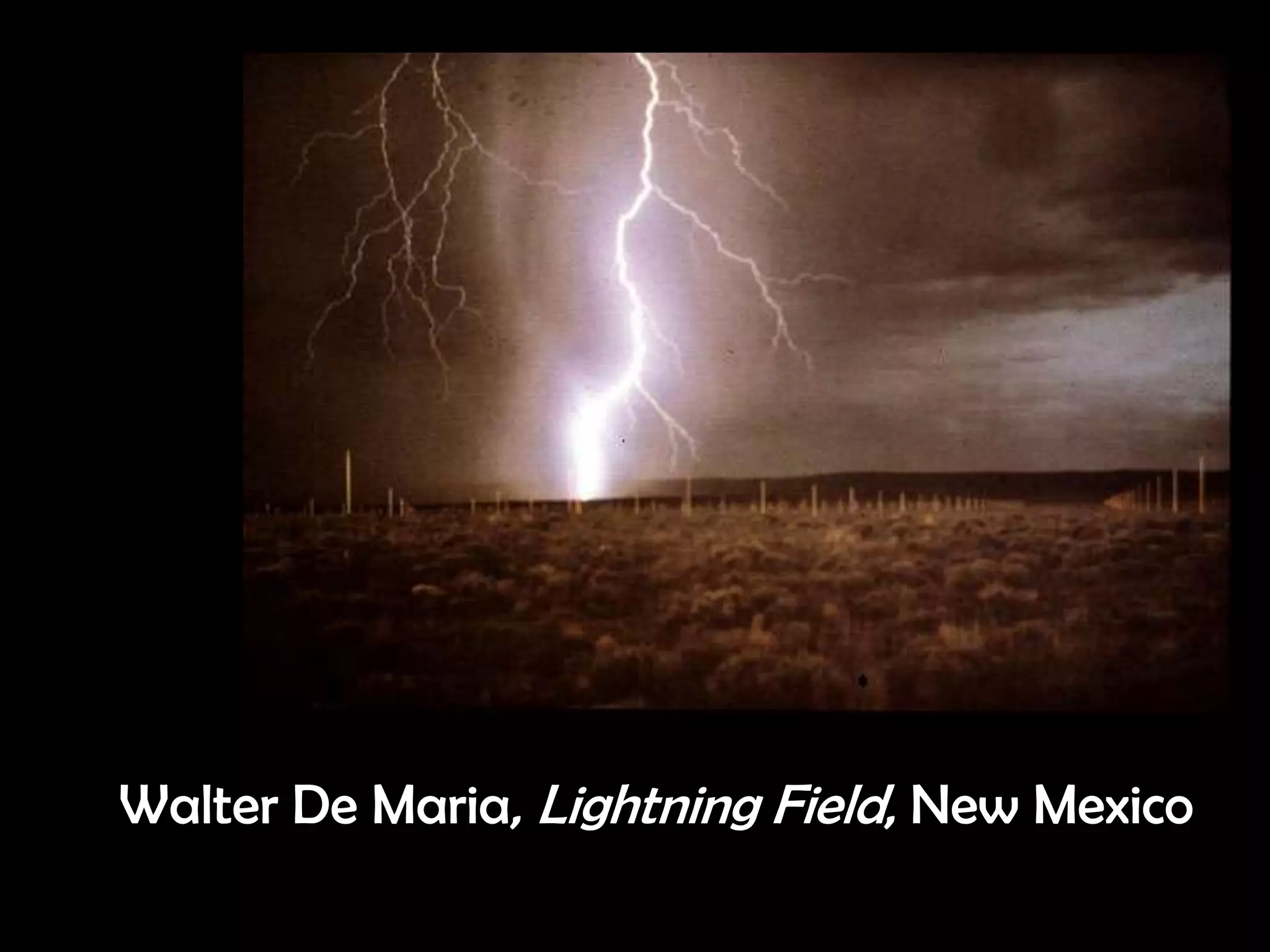 Walter De Maria, Lightning Field, New Mexico
 