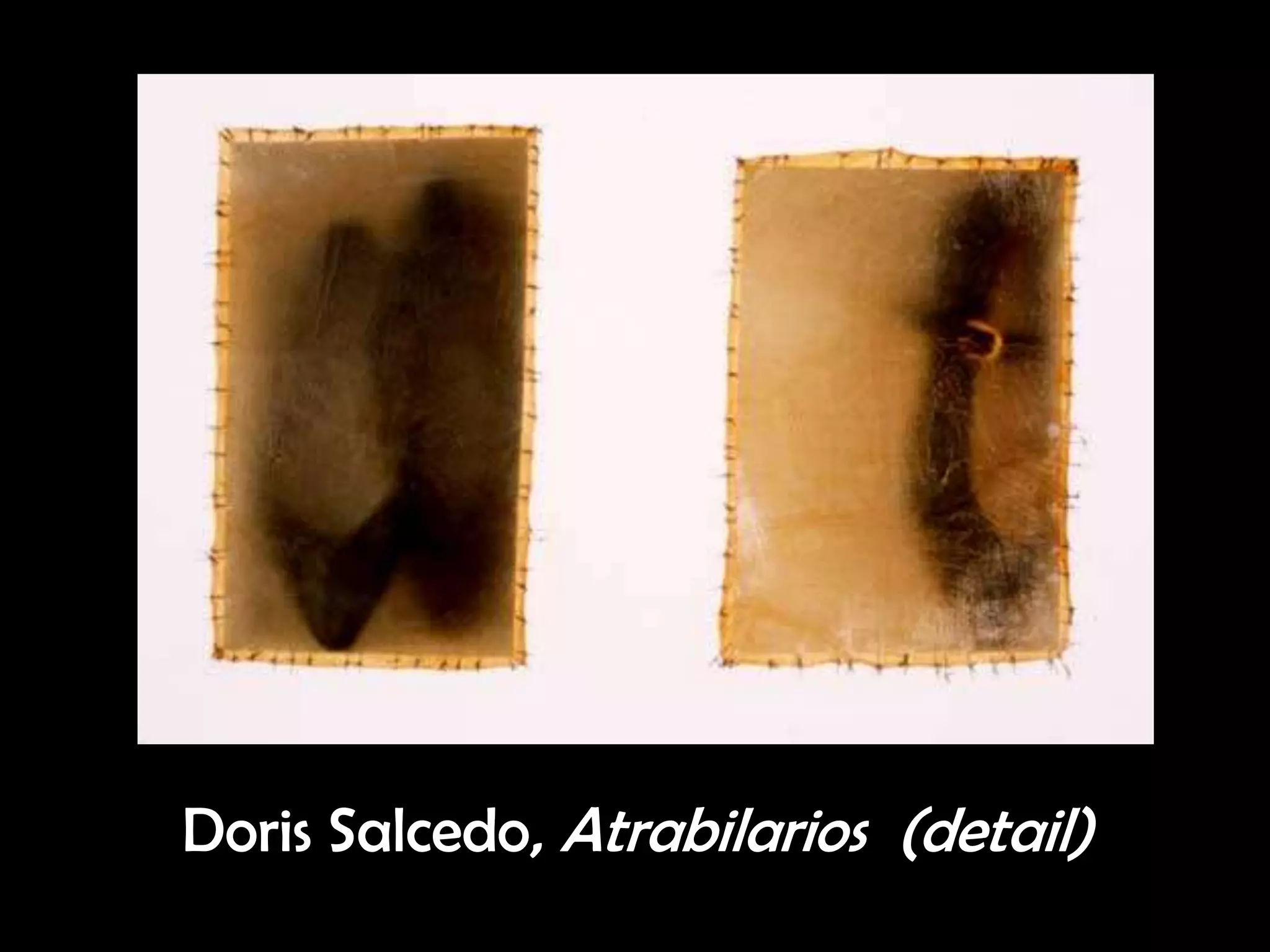 Doris Salcedo, Atrabilarios (detail)
 
