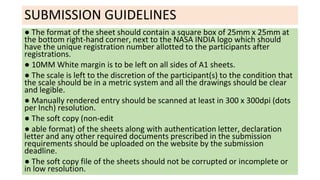 SUBMISSION GUIDELINES
● The format of the sheet should contain a square box of 25mm x 25mm at
the bottom right-hand corner...