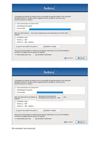 On a ensuite c’est ce qui suit
 