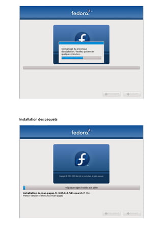 Installation des paquets
 