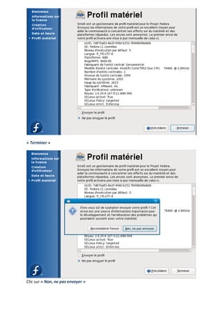 « Terminer »




Clic sur « Non, ne pas envoyer »
 