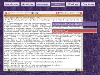 18FonctionnementIntroductionHistoriqueLinuxWindowsConclusionInstallation de MySQL (suite)Installer MySQL