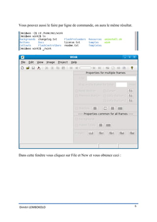 Vous pouvez aussi le faire par ligne de commande, on aura le même résultat.




Dans cette fenêtre vous cliquez sur File et New et vous obtenez ceci :




Dimitri LEMBOKOLO                                                             6
 