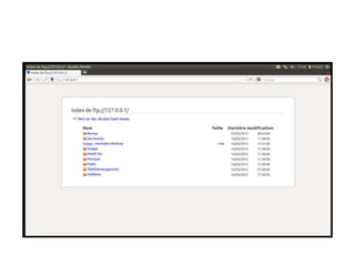 Installation et configuration du servuer ftp et tftp