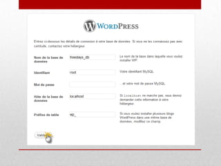 Installation et configuration wordpress