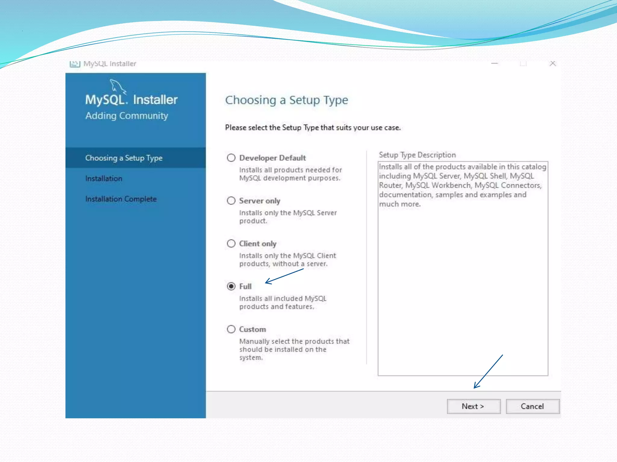 Installation guide for mysql in windows | PPTX