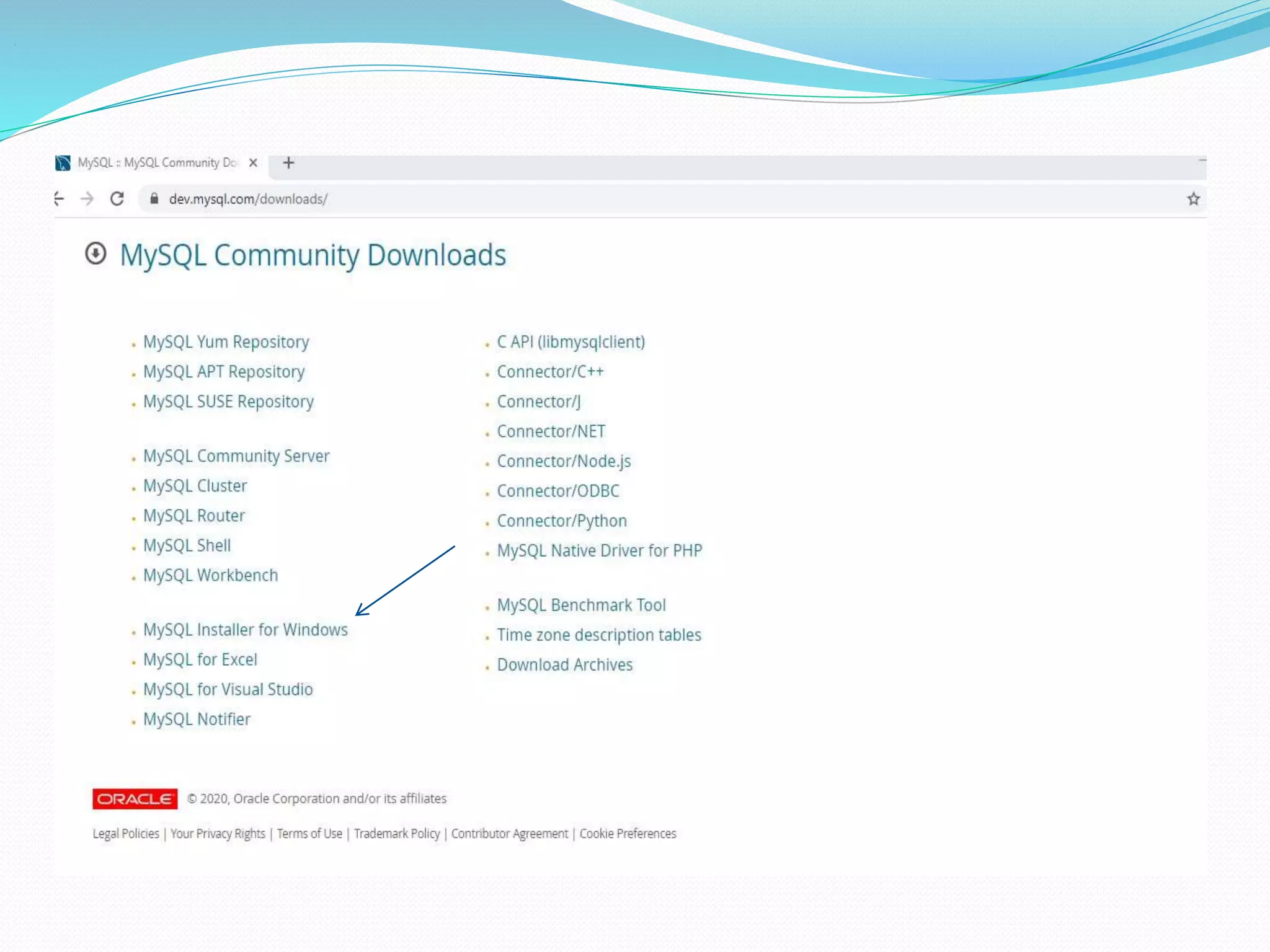 Installation guide for mysql in windows | PPTX