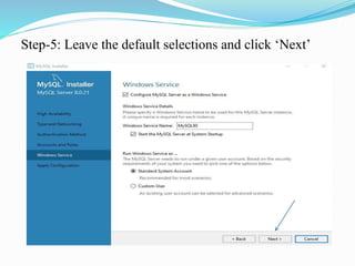 Step-5: Leave the default selections and click ‘Next’
 