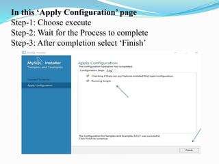 In this ‘Apply Configuration’ page
Step-1: Choose execute
Step-2: Wait for the Process to complete
Step-3: After completion select ‘Finish’
 