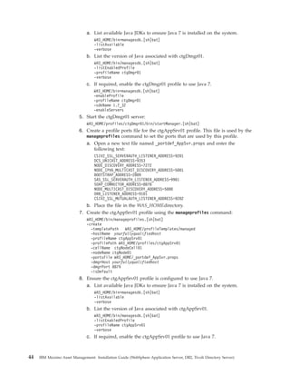 Installation guide (web sphereapplication server,db2,tivoli directory | PDF