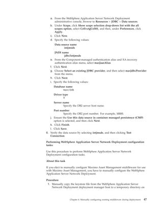 Installation guide (web sphereapplication server,db2,tivoli directory | PDF
