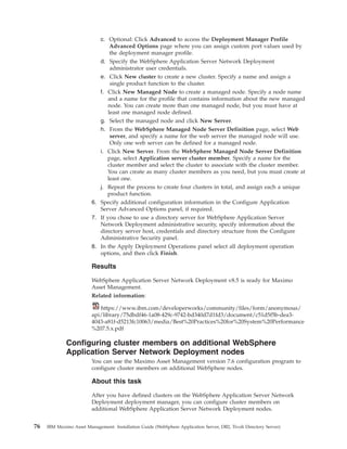 Installation guide (web sphereapplication server,db2,tivoli directory | PDF