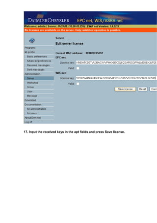 Mercedes Benz MB STAR WIS EPC software installation | PDF