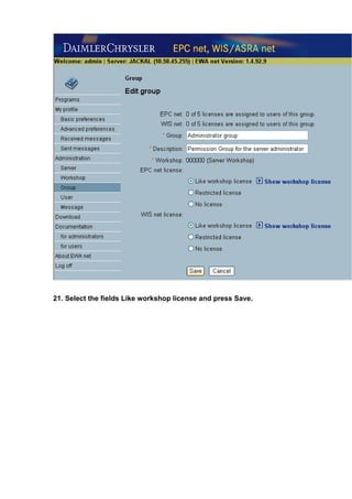 Mercedes Benz MB STAR WIS EPC software installation | PDF