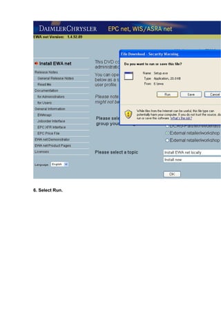 Mercedes Benz MB STAR WIS EPC software installation | PDF