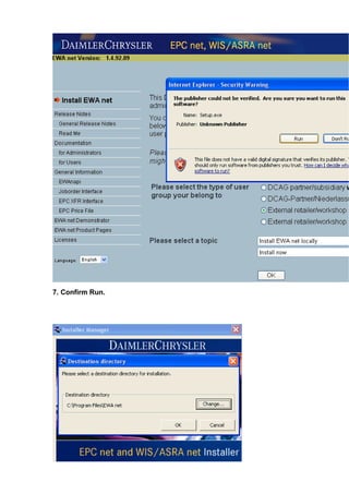 Mercedes Benz MB STAR WIS EPC software installation | PDF