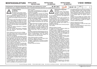 Installation Instructions Tachometerwith Counter Drehzahlmessermit Zaehler