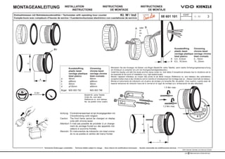Installation Instructions Tachometerwith Counter Drehzahlmessermit Zaehler