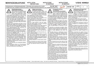 Installation Instructions Tachometerwith Counter Drehzahlmessermit Zaehler