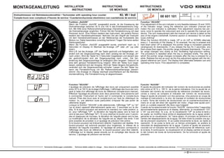 Installation Instructions Tachometerwith Counter Drehzahlmessermit Zaehler