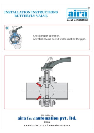 Installation Instructions Butterfly Valve PDF Installation Instructions Butterfly Valve PDF