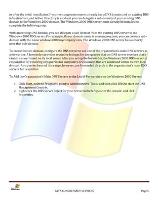 Installation of Active Directory on Windows 2000 Server | PDF