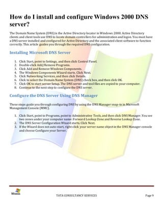 Installation of Active Directory on Windows 2000 Server | PDF