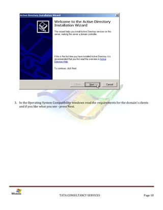 Installation of Active Directory on Windows Server 2003 Server | PDF