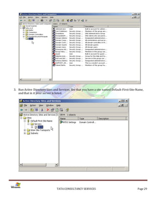 Installation of Active Directory on Windows Server 2003 Server | PDF