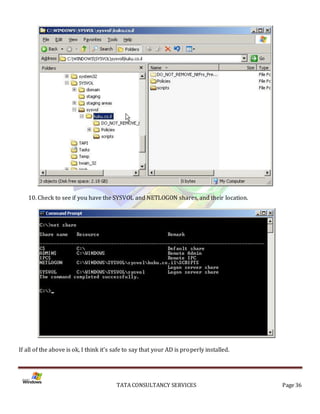 Installation of Active Directory on Windows Server 2003 Server | PDF