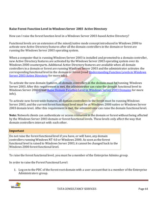 Installation of Active Directory on Windows Server 2003 Server | PDF