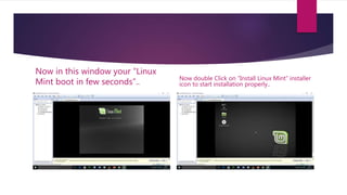 Installation of linux mint 18 sarah | PPTX